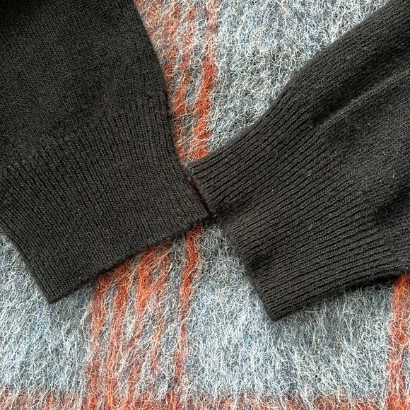 ALEXANDER 💀 MCQUEEN Plaid Mohair Front Crew Neck Sweater Medium - Picture 8 of 10